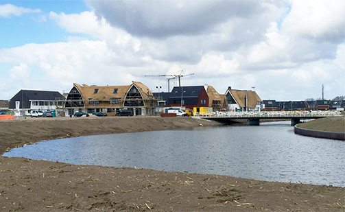 New river Meentstroom in Blaricum takes shape